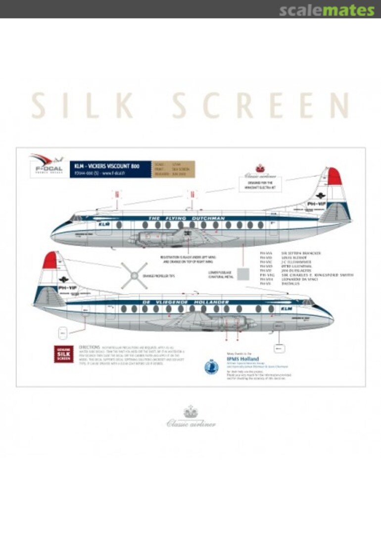 Boxart KLM - Viscount 800 FD072-060 F-DCAL Boxart KLM - Viscount 800 FD072-060 F-DCAL