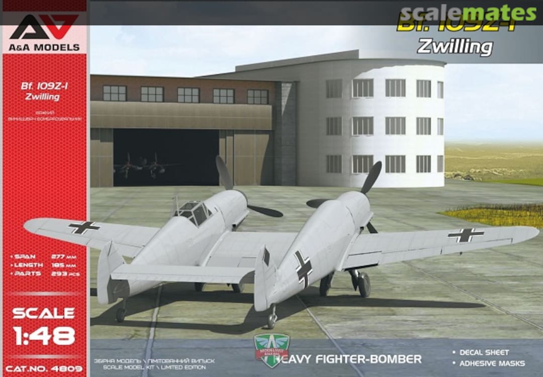 Boxart Bf. 109Z-1 Zwilling 4809 A&A Models Boxart Bf. 109Z-1 Zwilling 4809 A&A Models