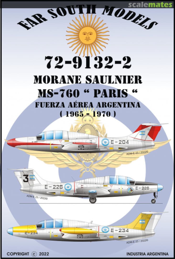 Boxart Morane-Saulnier MS-760 "Paris" 72-9132-2 Far South Models Boxart Morane-Saulnier MS-760 "Paris" 72-9132-2 Far South Models