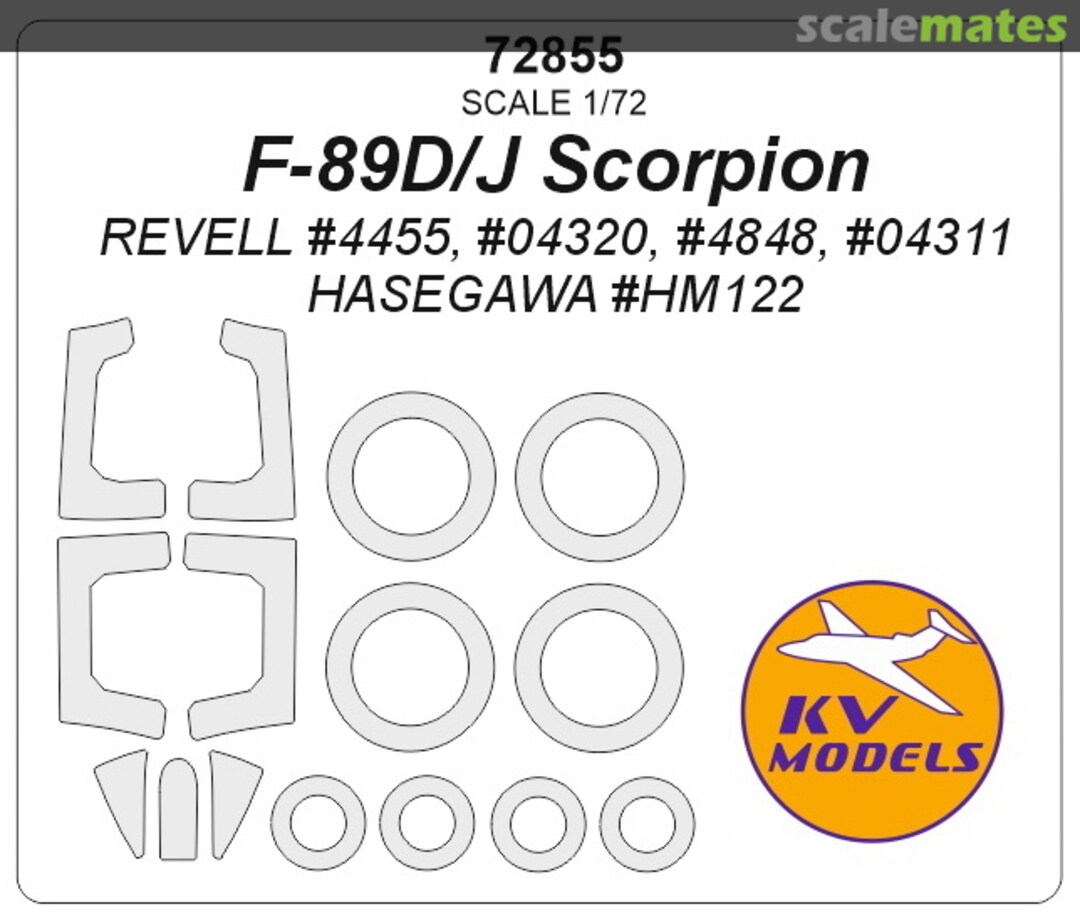 Boxart F-89D/J Scorpion 72855 KV Models Boxart F-89D/J Scorpion 72855 KV Models