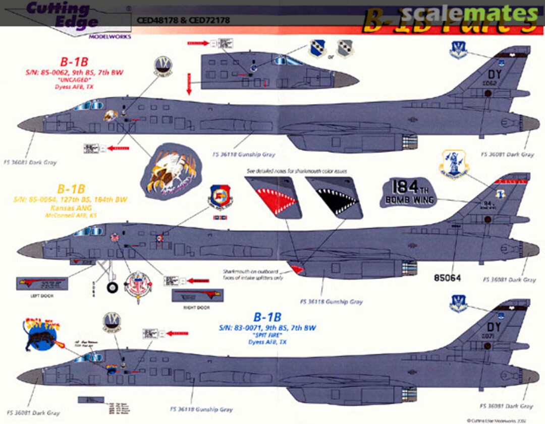 Boxart B-1B: Painted Bones Part 3 CED72178 Cutting Edge Modelworks Boxart B-1B: Painted Bones Part 3 CED72178 Cutting Edge Modelworks