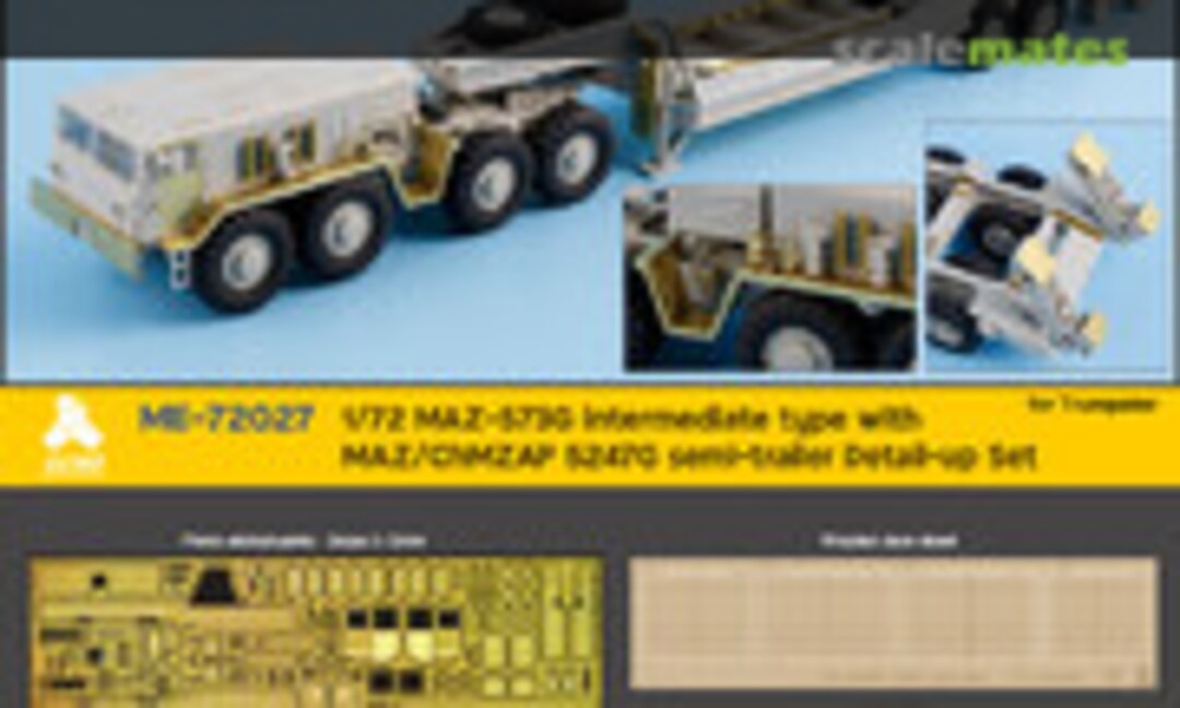 1:72 MAZ-537G intermediate type with MAZ/ChMZAP 5247G semi-trailer Detail-up Set (Tetra Model Works ME-72027) ME-72027