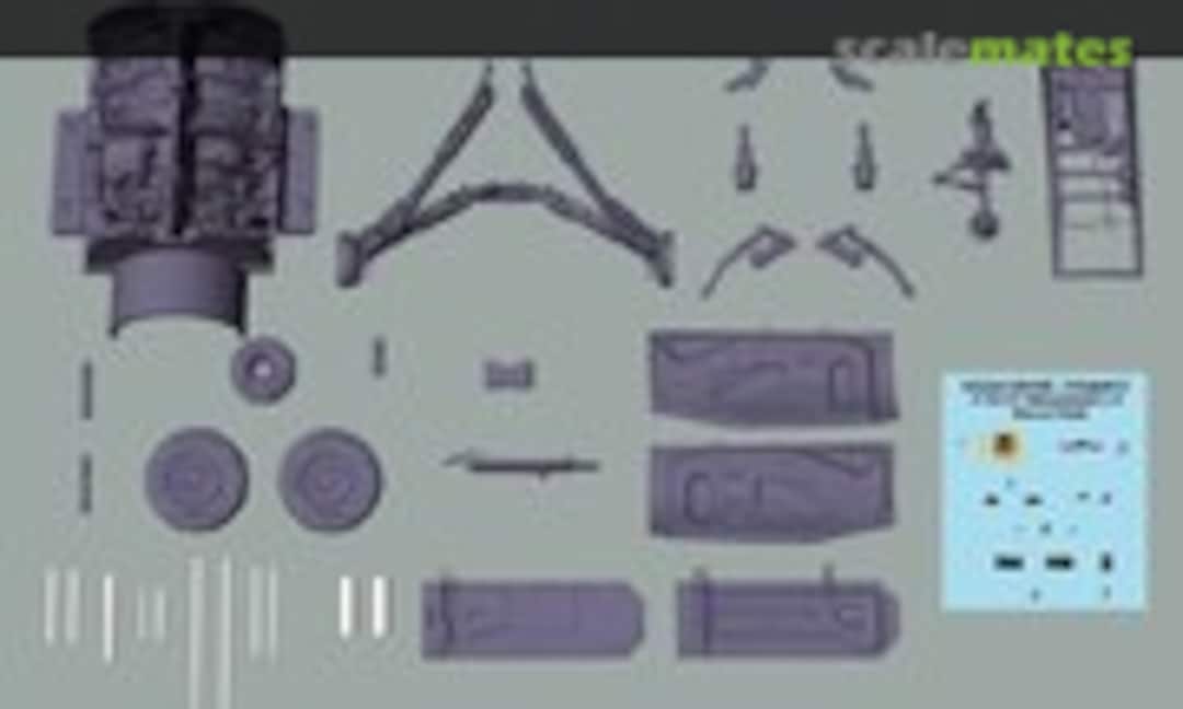 1:48 F-16 Fighting Falcon - Heavyweight Landing Gear Set (Kazan KAZ48013TAM) KAZ48013TAM