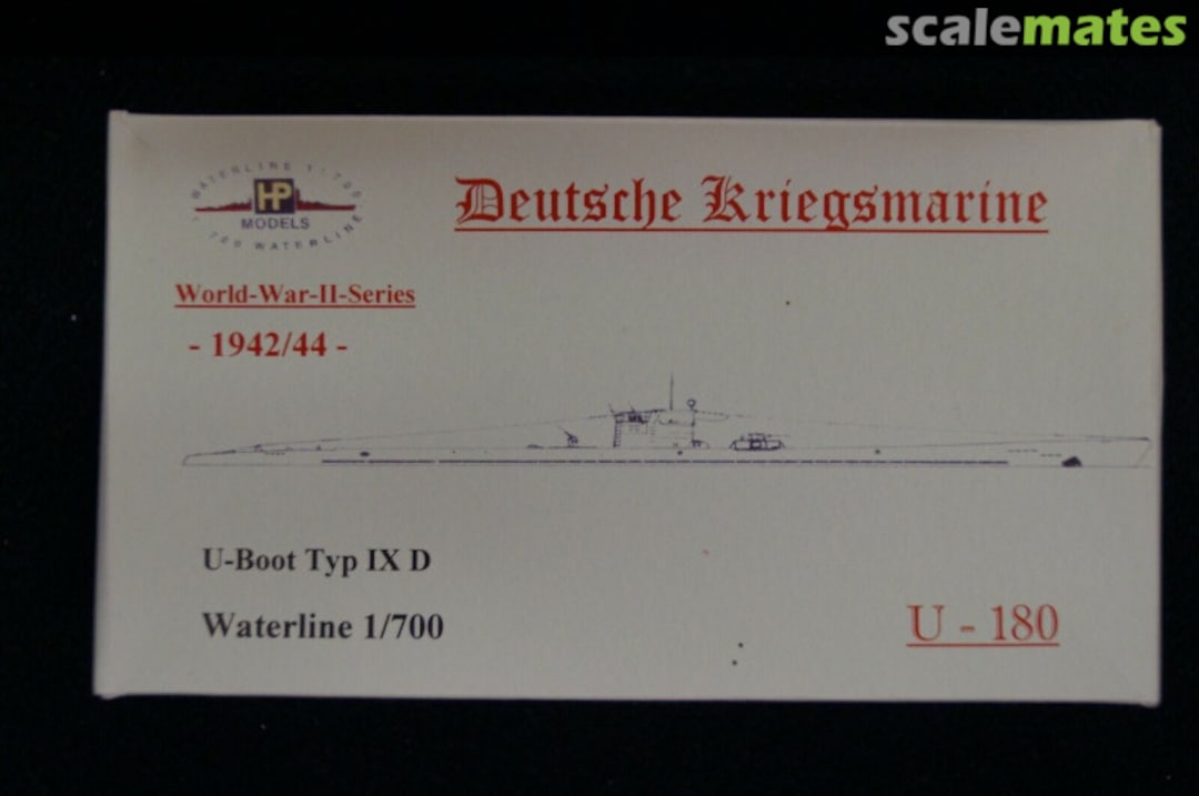 Boxart U-Boot Typ IX D "U-180" WW II-WL-G-128 HP-Models Boxart U-Boot Typ IX D "U-180" WW II-WL-G-128 HP-Models