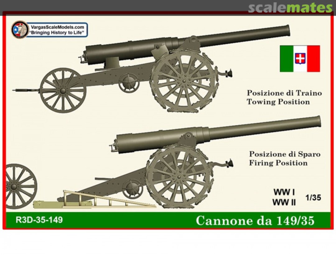 Boxart Cannone da 149/35 R3D-35-149 Vargas Scale Models