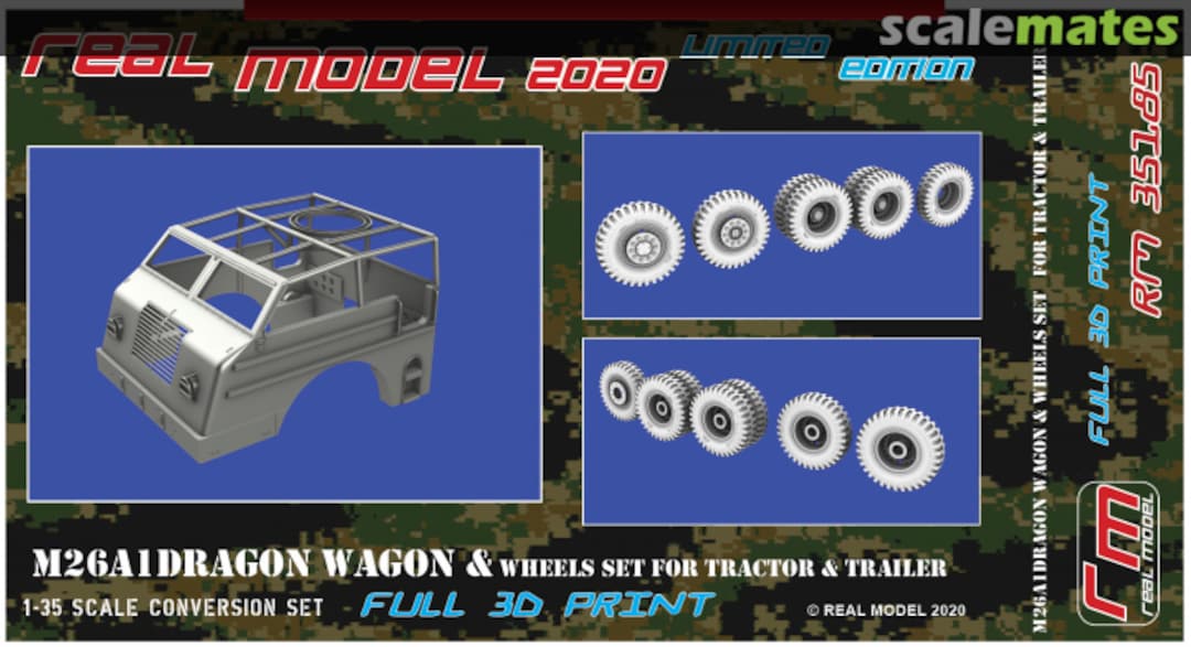 Boxart Dragon Wagon with Tractor & Trailer wheels set RM35185 Real Model Boxart Dragon Wagon with Tractor & Trailer wheels set RM35185 Real Model