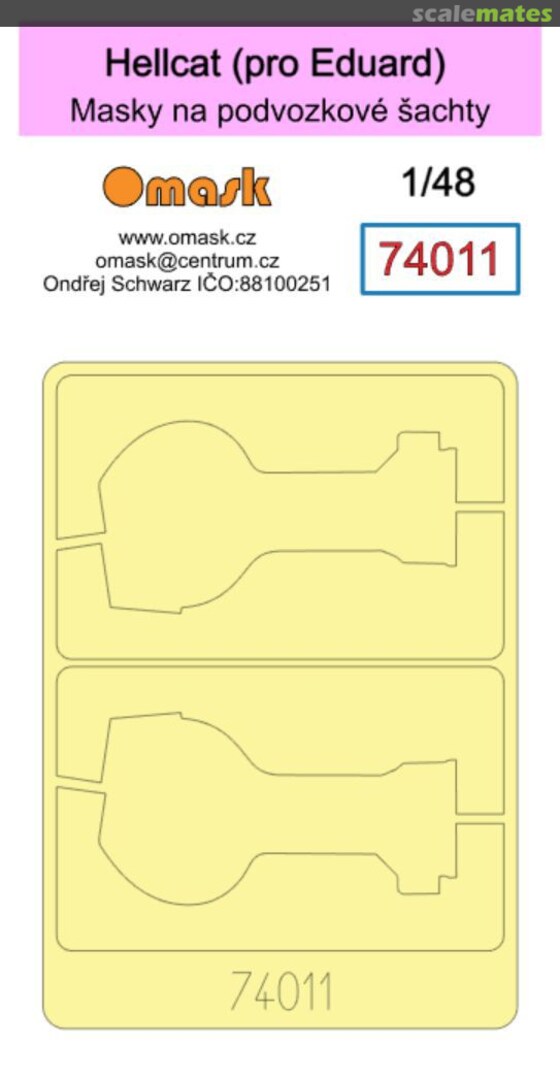 Boxart Grumman F6F Hellcat Masks (for Eduard kits) 74011 Omask