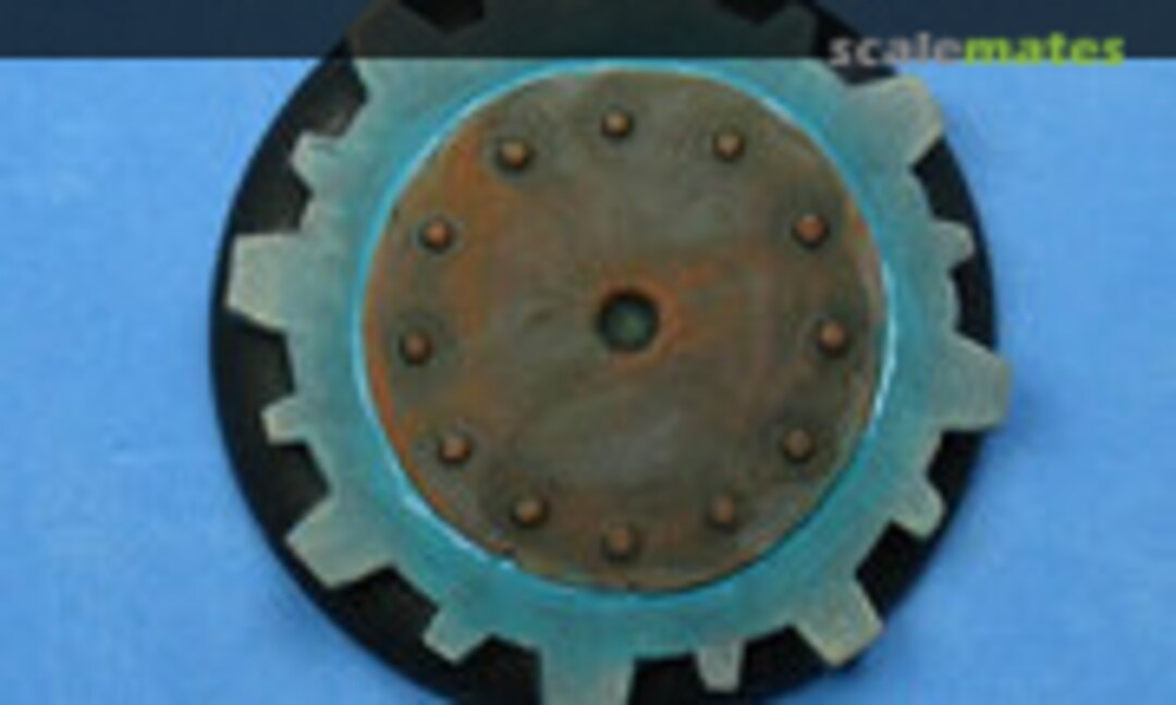 No 50 mm Round Base with Round Lip Crux Machina - Steampunk Finish (Dragon Forge RLBSPK - 012) RLBSPK - 012