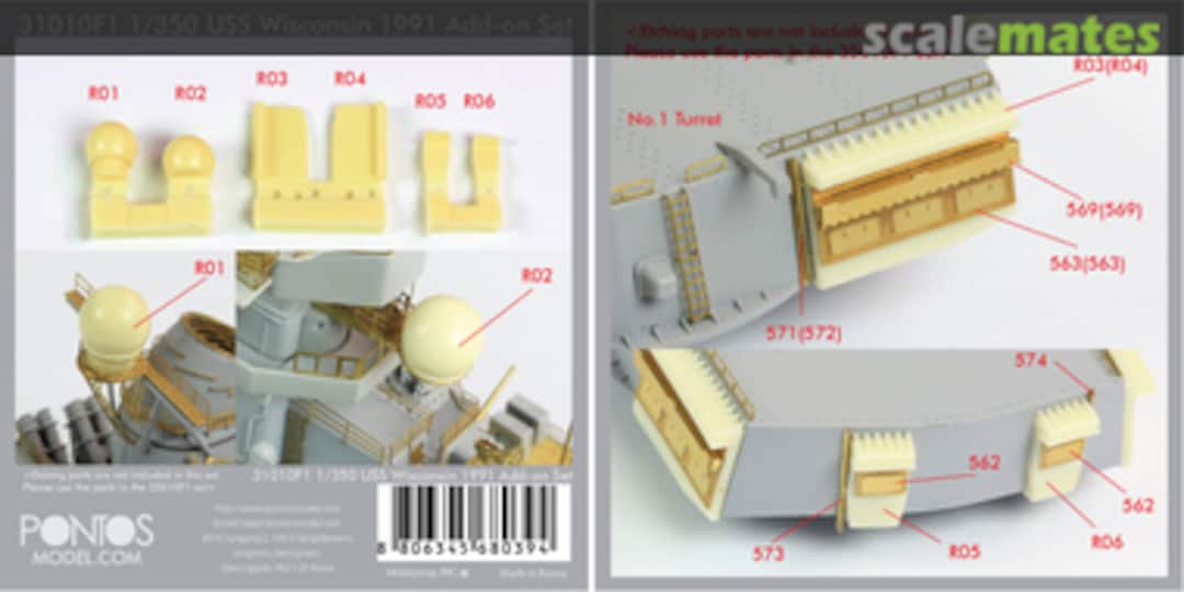 Boxart USS Wisconsin BB-64 1991 - Add-on set 31010F1 Pontos Model Boxart USS Wisconsin BB-64 1991 - Add-on set 31010F1 Pontos Model