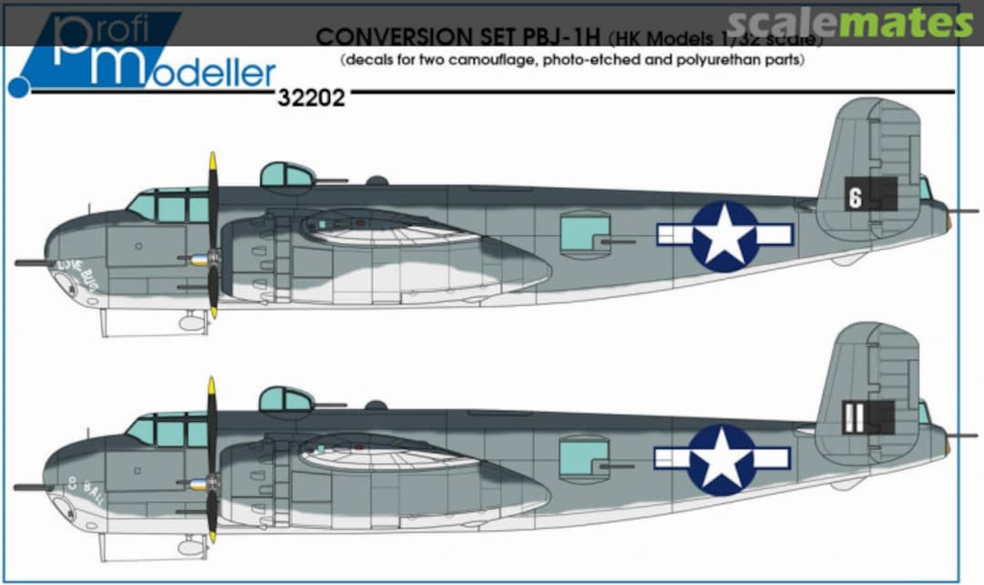 Boxart Converse set B-25 PBJ-1H (for Hong Kong Model) 32202 Profimodeller Boxart Converse set B-25 PBJ-1H (for Hong Kong Model) 32202 Profimodeller