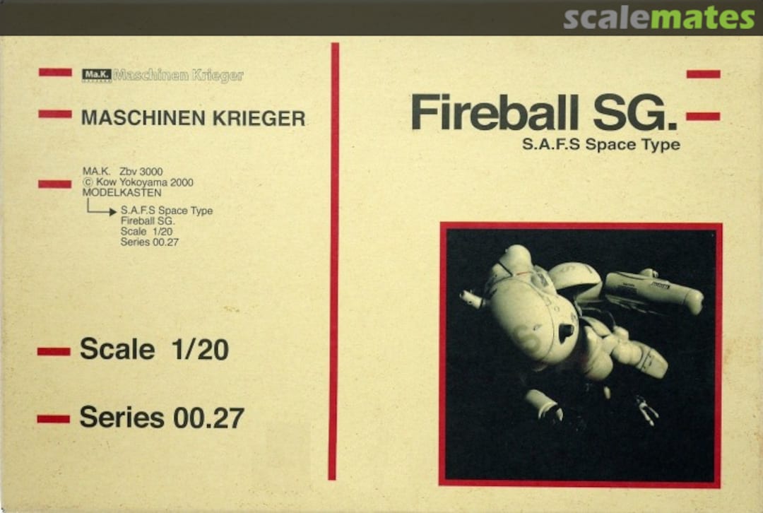Boxart Fireball SG. 00.27 Modelkasten Boxart Fireball SG. 00.27 Modelkasten