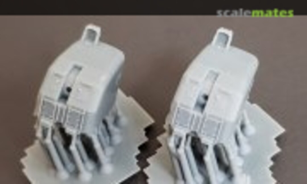 1:350 Fletcher-class 5"/38 cal. "Double-knuckle" Mounts (Turrets) (Model Monkey 350-5in.2knuckle) 350-5in.2knuckle