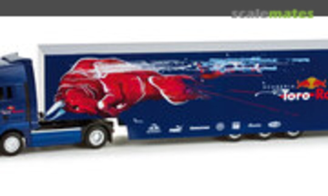MAN TGA XXL racing transporter semitrailer "Toro Rosso" (Herpa 158572)