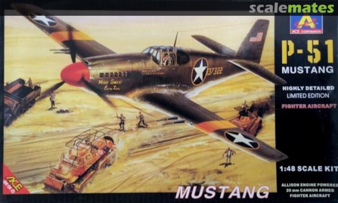 Boxart P-51 Mustang 1210 Ace Corporation Boxart P-51 Mustang 1210 Ace Corporation