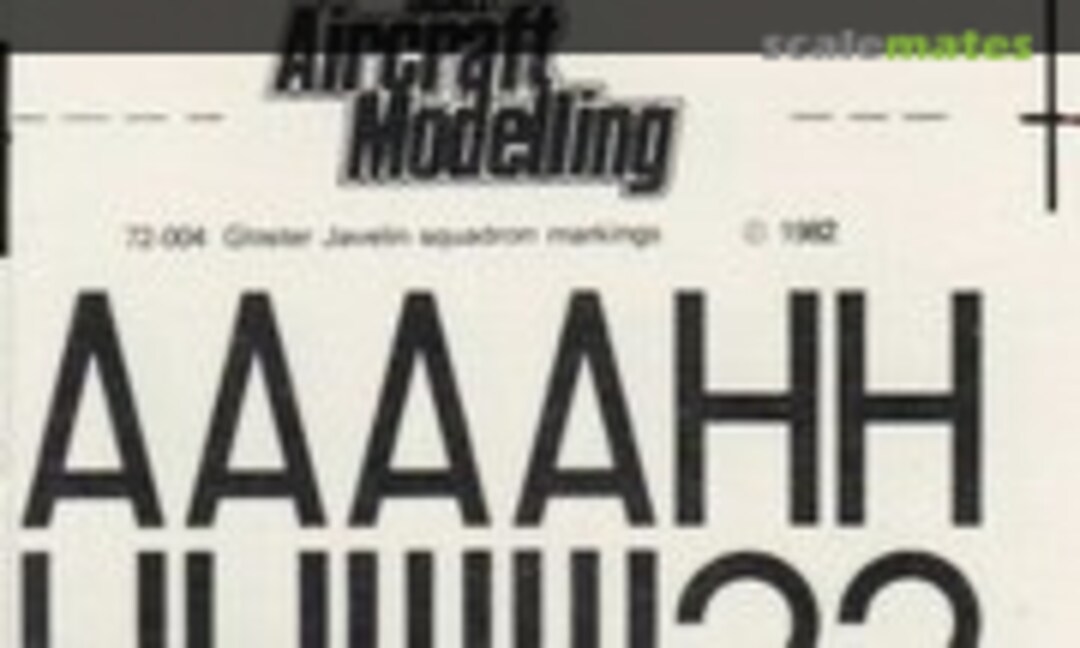 1:72 Gloster Javelin Squadrons (Scale Aircraft Modelling 72-004) 72-004