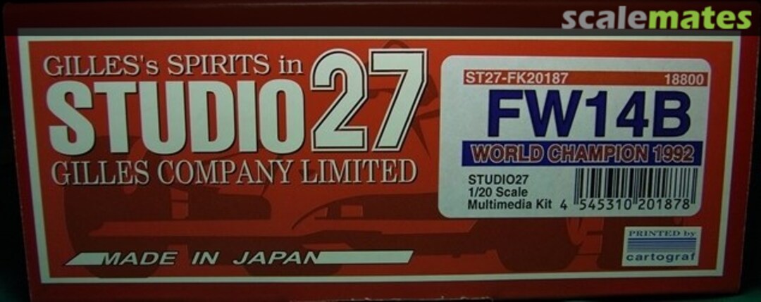 Boxart Williams FW14B ST27-FK20187 Studio27 Boxart Williams FW14B ST27-FK20187 Studio27