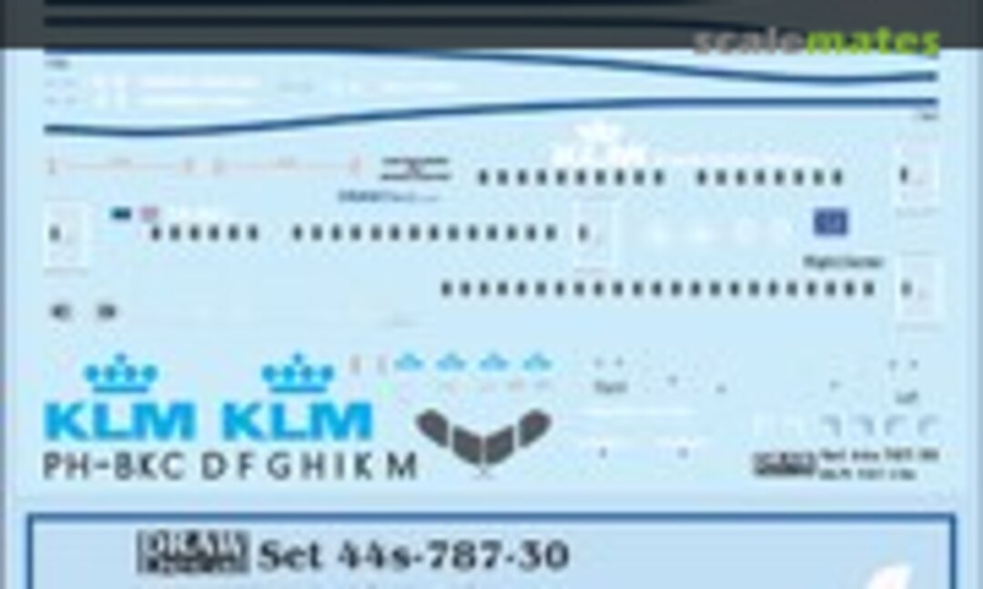 1:144 KLM 787-10s (Draw Decal 44s-787-30) 44s-787-30