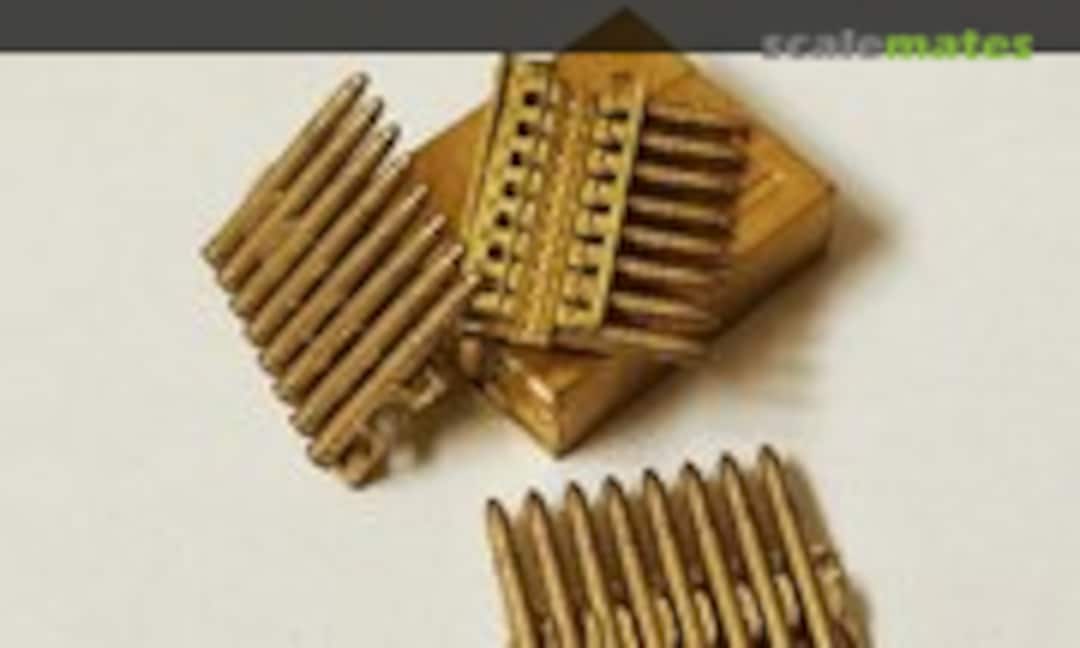 1:35 37mm Flak43 AA gun Metal Shells (20 Pcs.) & 8-Round Ammo Clip (8 Pcs.) (Yan Model PE-35072) PE-35072