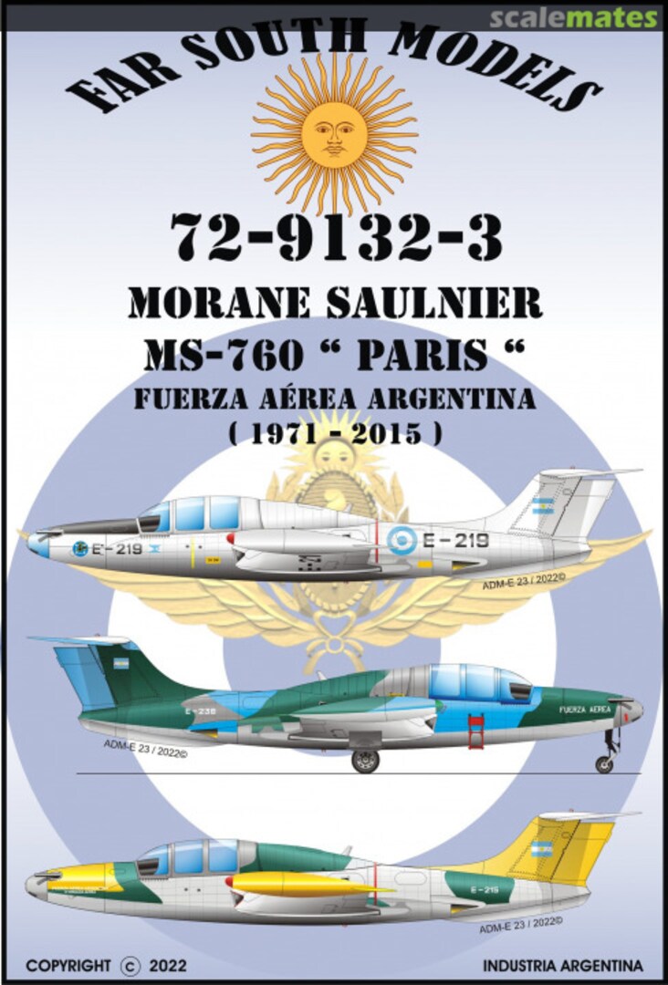 Boxart Morane-Saulnier MS-760 "Paris" 72-9132-3 Far South Models Boxart Morane-Saulnier MS-760 "Paris" 72-9132-3 Far South Models