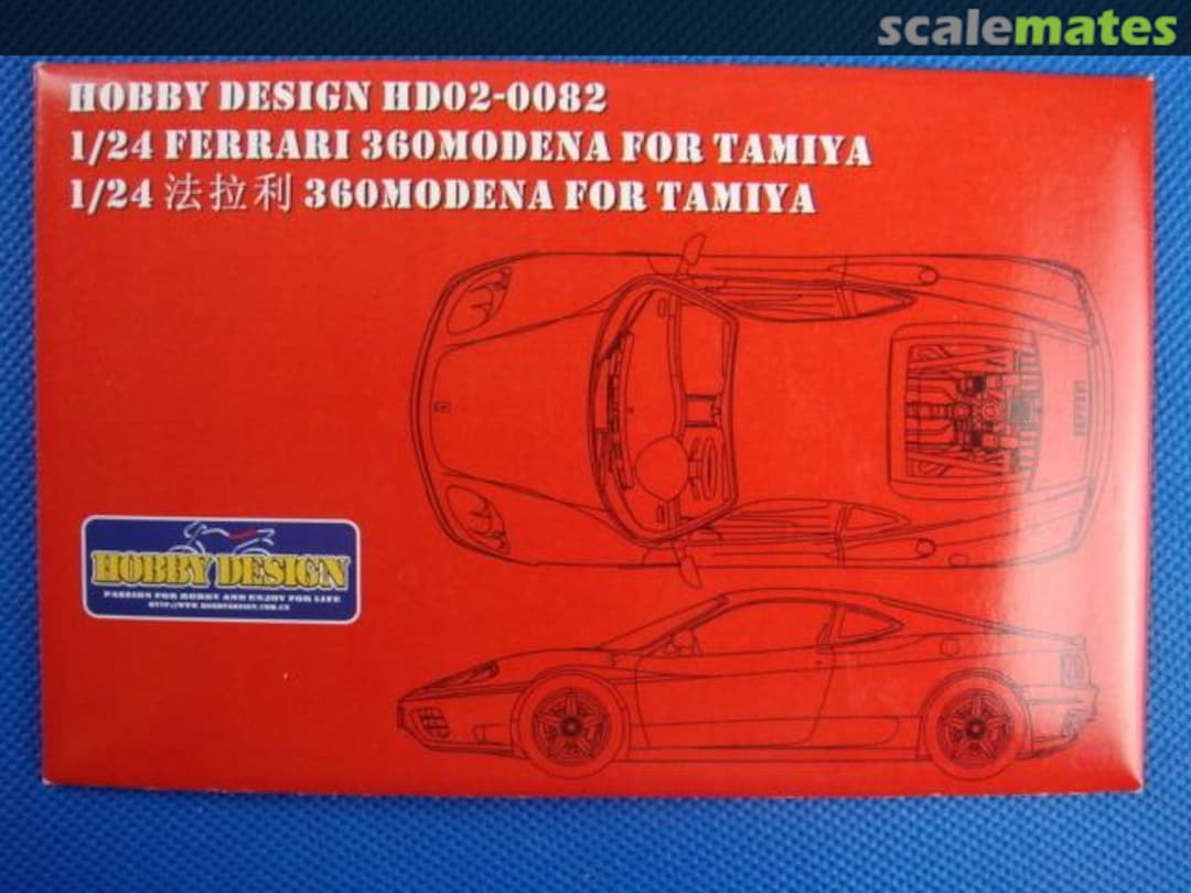 Boxart Ferrari 360 Modena HD02-0082 Hobby Design Boxart Ferrari 360 Modena HD02-0082 Hobby Design