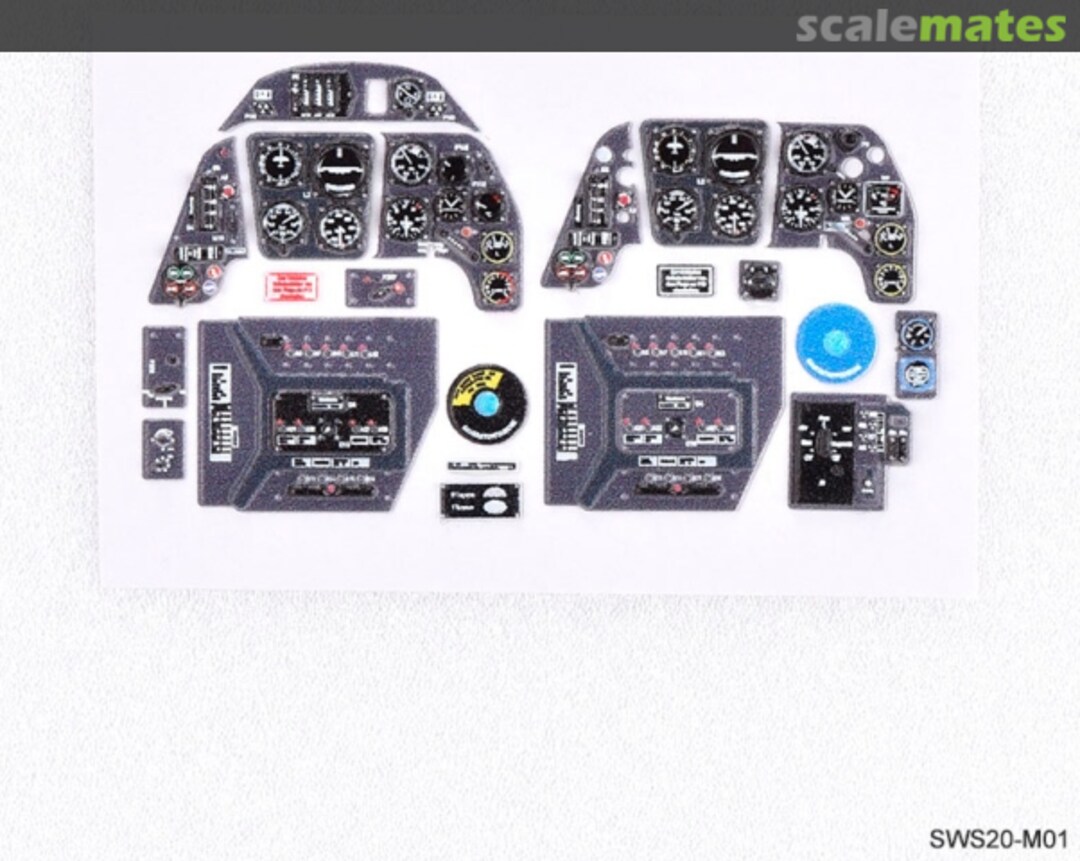 Boxart Bf 109 G 3D Acrylic Instrument Panels Set SWS20-M01 Zoukei-Mura