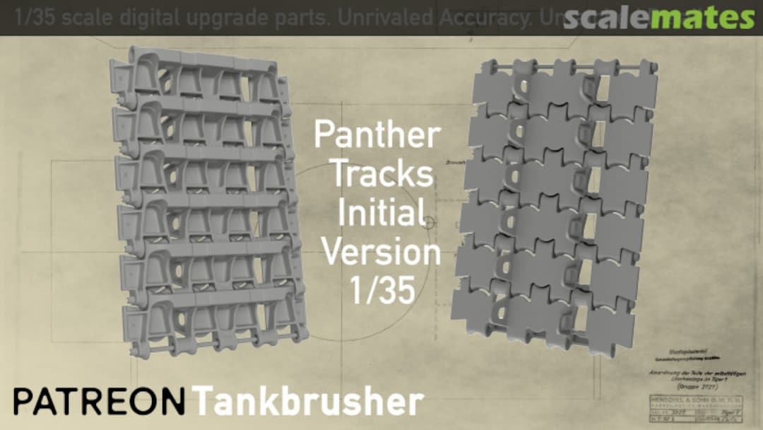 Boxart Initial Panther single link workable tracks 0004 Tankbrusher Scale Modeling Boxart Initial Panther single link workable tracks 0004 Tankbrusher Scale Modeling