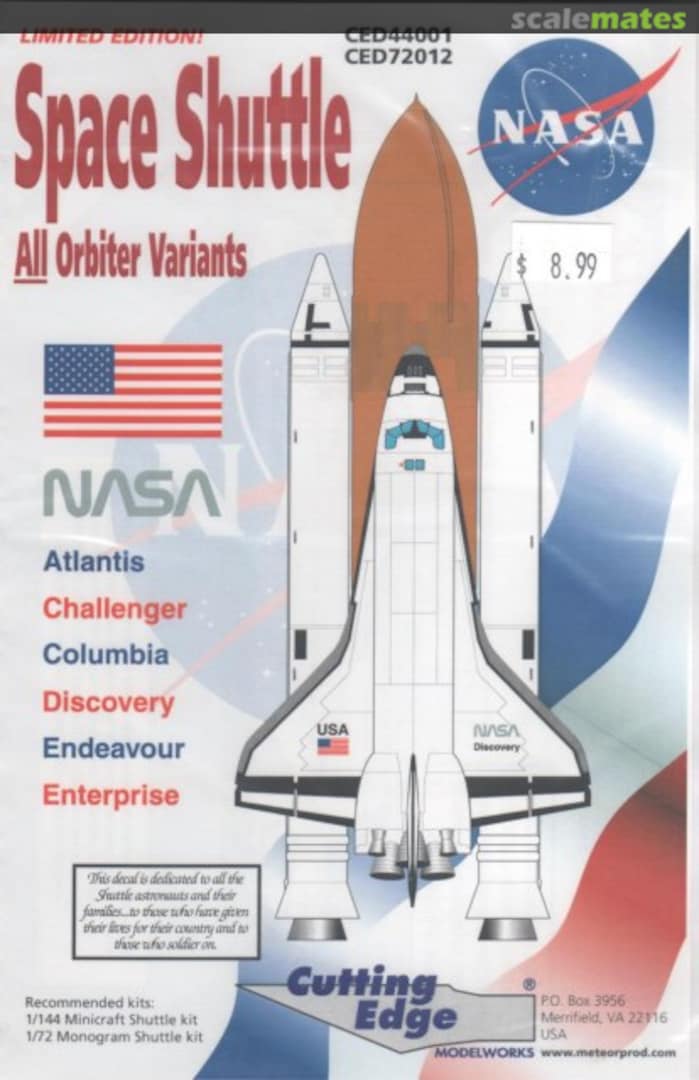 Boxart Space Shuttle all Orbiter Variants CED72012 Cutting Edge Modelworks