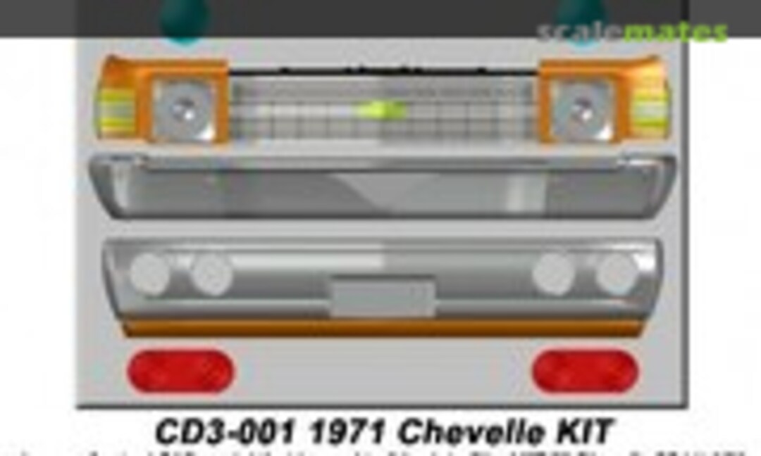 1:25 1971 Chevelle Kit (Canuck 3D Model Parts CD3-001) CD3-001