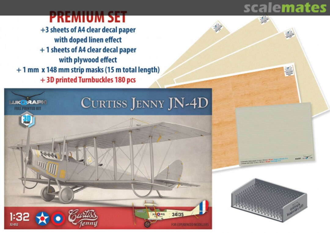 Boxart Curtiss Jenny JN-4D 32-052 Premium Lukgraph Boxart Curtiss Jenny JN-4D 32-052 Premium Lukgraph