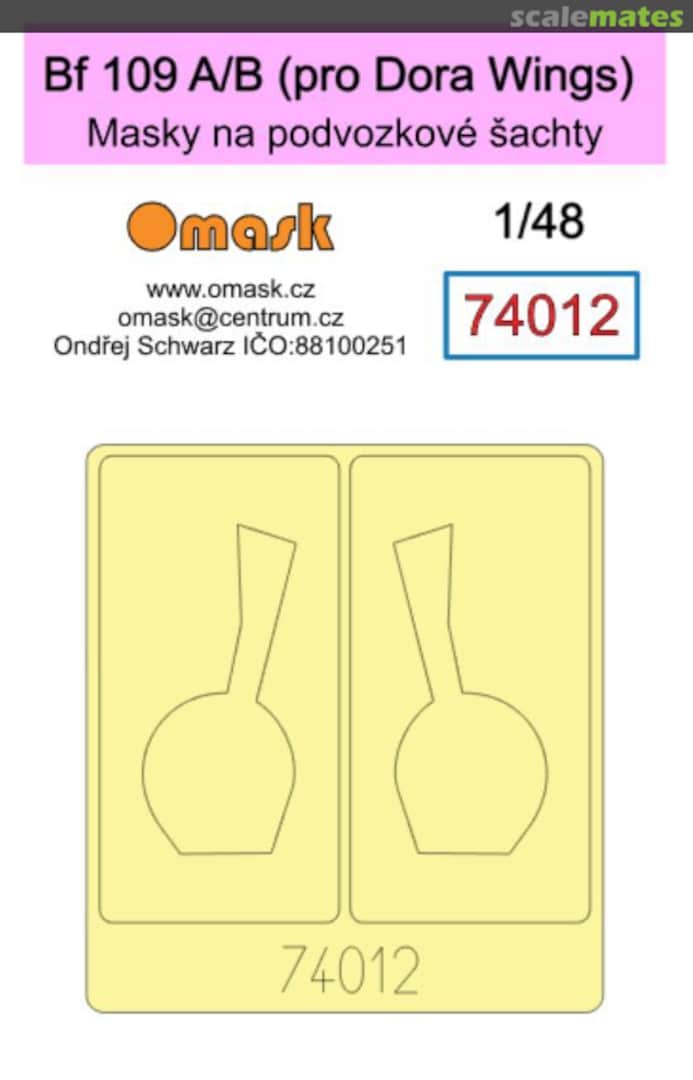 Boxart Messerschmitt Bf-109 A/B Masks (for Dora Wings kits) 74012 Omask Boxart Messerschmitt Bf-109 A/B Masks (for Dora Wings kits) 74012 Omask