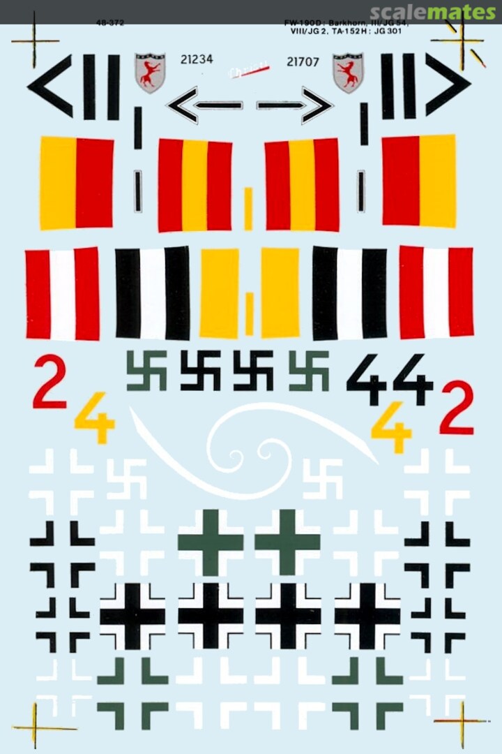 Boxart Fw 190D & Ta 152H 48-372 SuperScale International Boxart Fw 190D & Ta 152H 48-372 SuperScale International