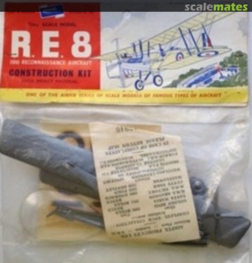 Boxart R. E. 8 1916 Reconnaissance Aircraft 1401 Airfix Boxart R. E. 8 1916 Reconnaissance Aircraft 1401 Airfix