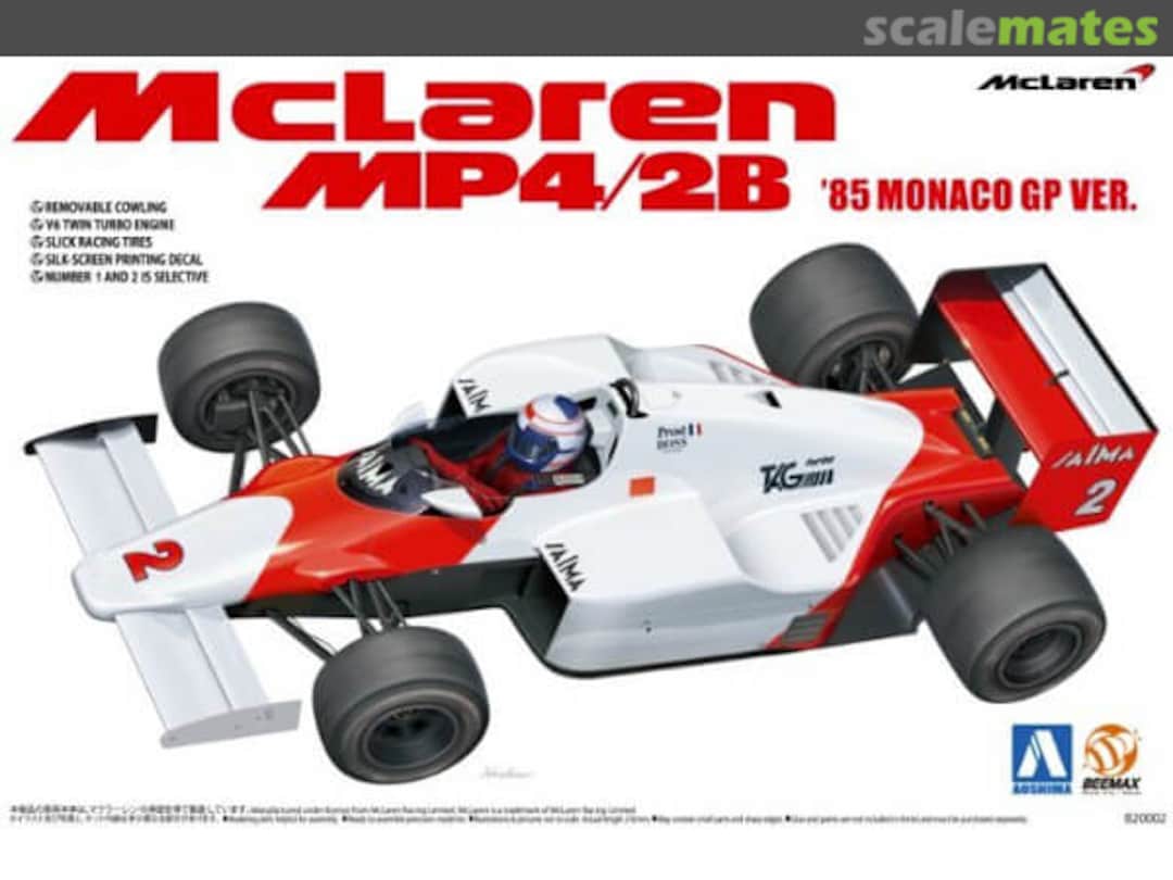 Boxart McLaren MP4/2B B20002 Beemax Model Kits Boxart McLaren MP4/2B B20002 Beemax Model Kits