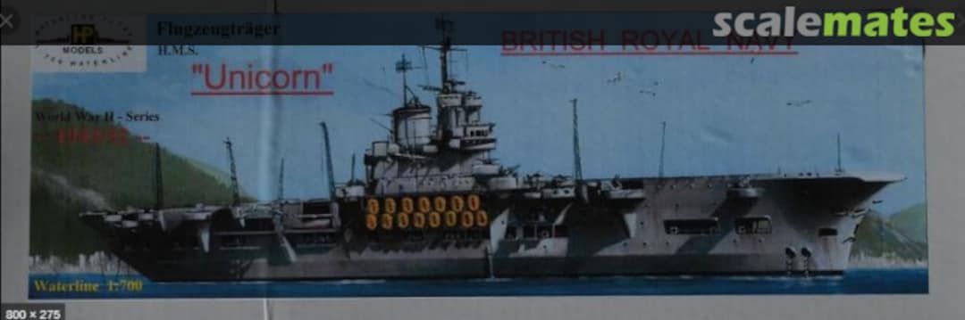 Boxart HMS Unicorn WWII-WL-GB-172 HP-Models