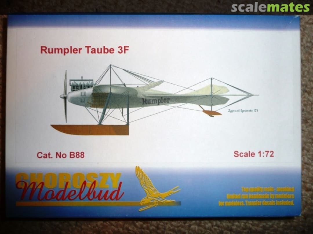 Boxart Rumpler Taube 3F B88 Choroszy Modelbud