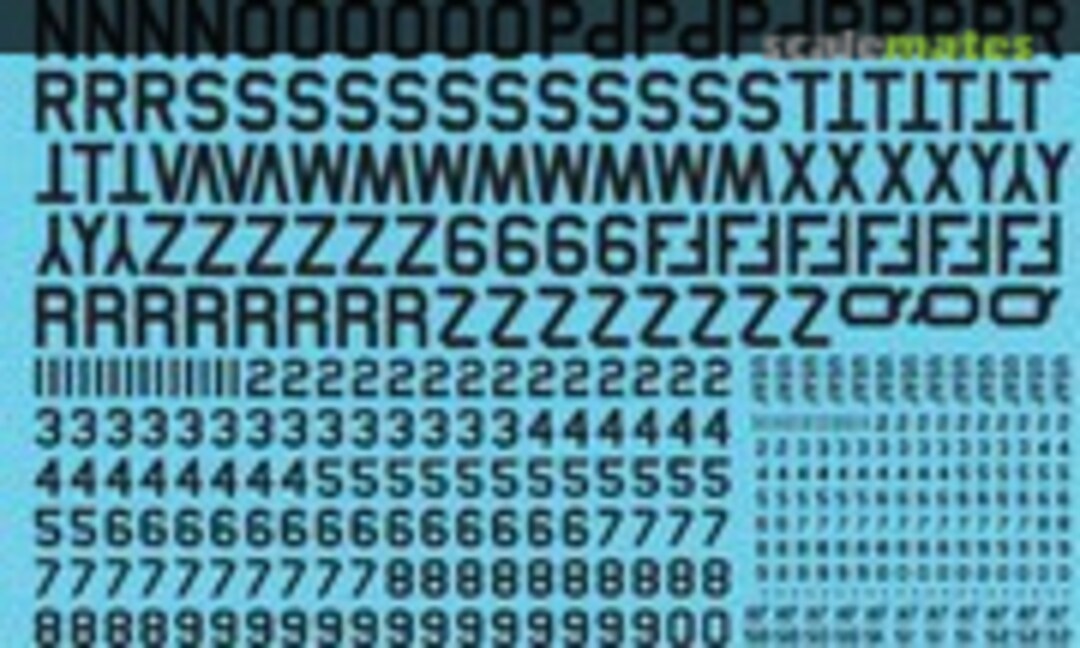 1:72 24" Tailcodes & Numbers (USAFline USF72-021) USF72-021