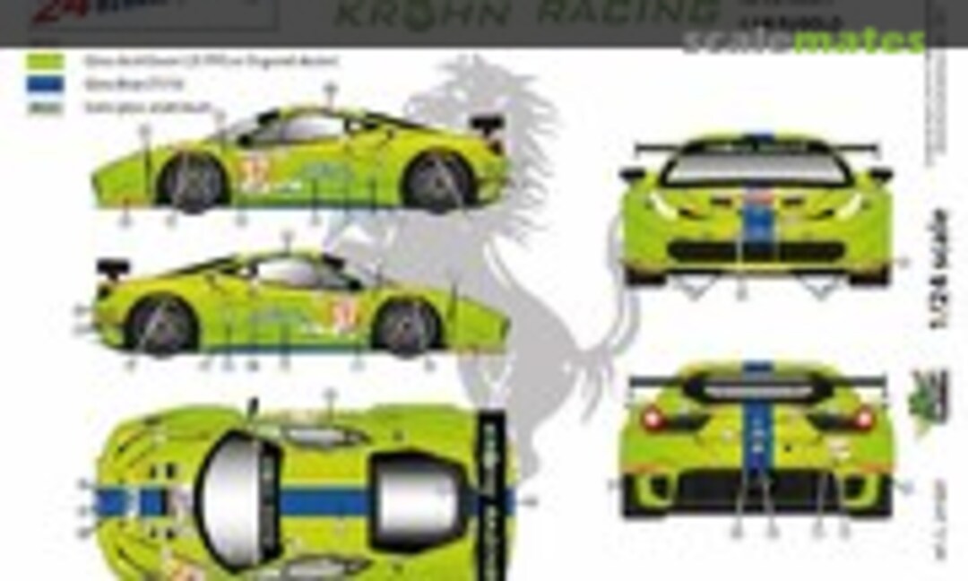 1:24 Ferrari 458 Italia GTC #2844 "KROHN AVIATION" (FFSMC Productions C 24-030(29)) C 24-030(29)