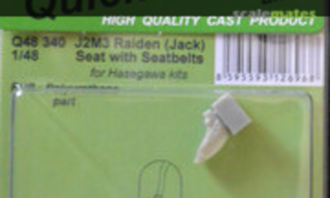 1:48 J2M3 Raiden (Jack) Seat with Seatbelts (CMK Q48340) Q48340