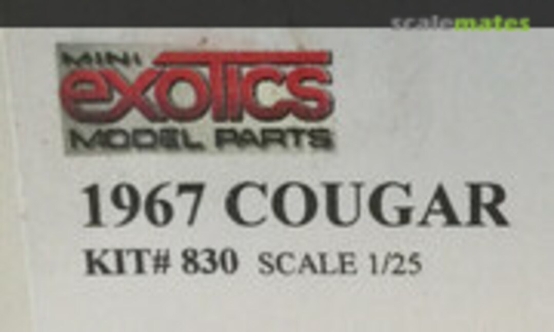 1967 Cougar (Mini Exotics 830)