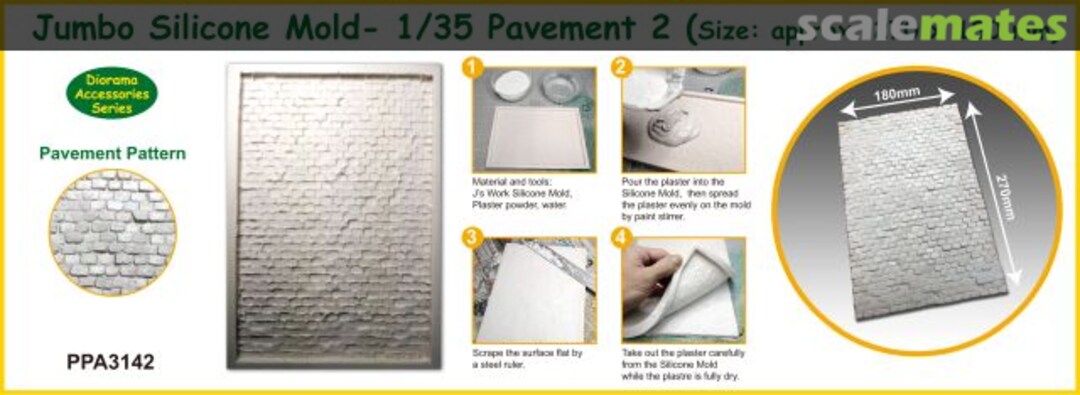 Boxart Jumbo Silicon Mold Pavement 2 PPA3142 J's Work Boxart Jumbo Silicon Mold Pavement 2 PPA3142 J's Work