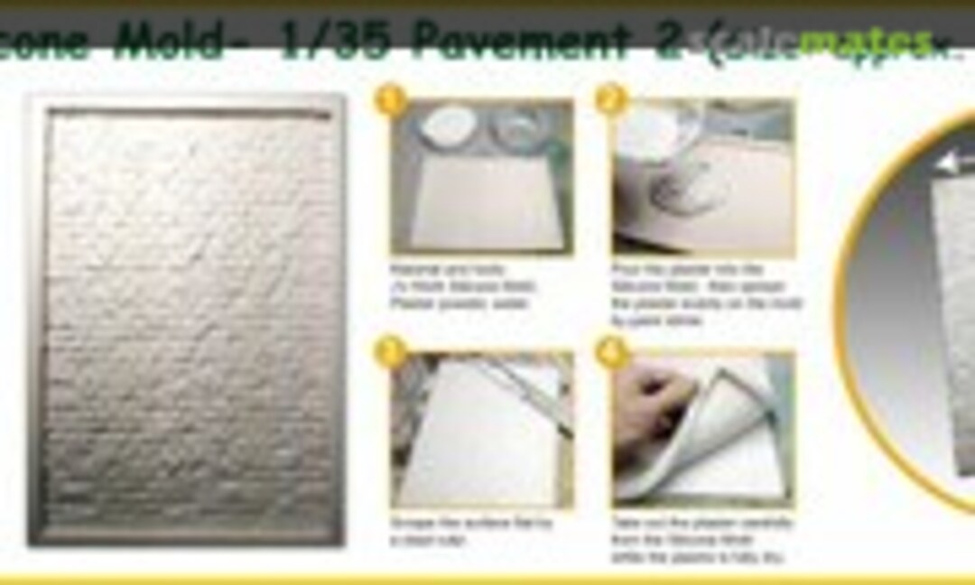 1:35 Jumbo Silicon Mold Pavement 2 (J's Work PPA3142) PPA3142