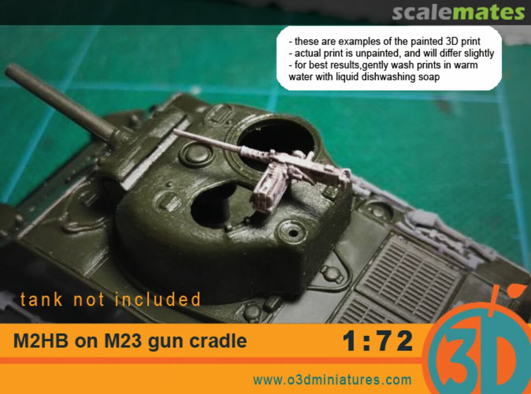 Boxart M2HB on M23 gun cradle 72-017 orange3D Boxart M2HB on M23 gun cradle 72-017 orange3D