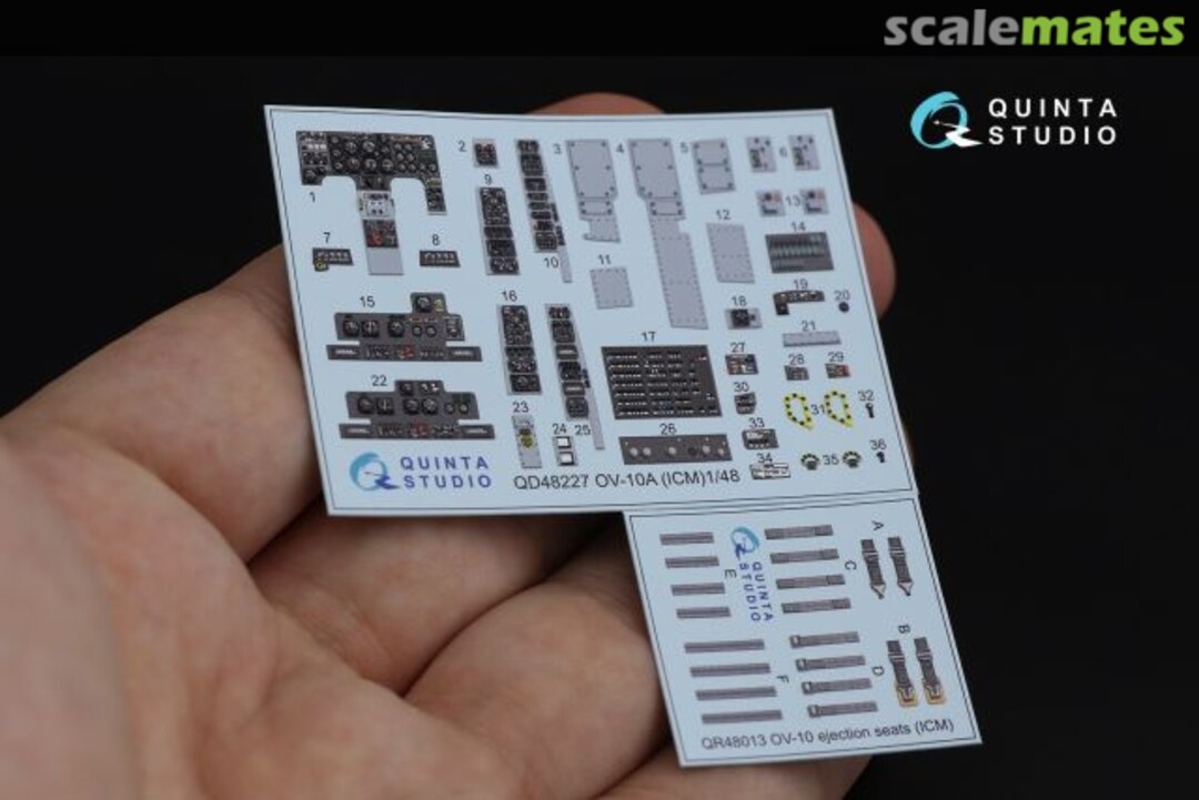 Contents OV-10A Bronco interior 3D decals QD48227 Quinta Studio Contents OV-10A Bronco interior 3D decals QD48227 Quinta Studio