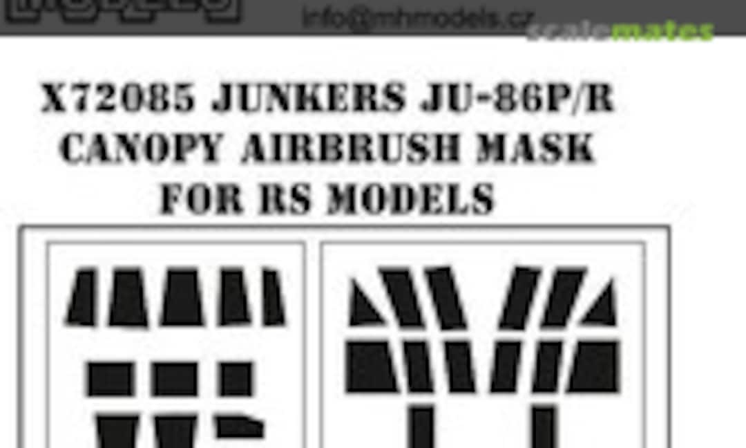 1:72 Junkers Ju-86P/R Canopy Airbrush Mask (MH Models X72085) X72085