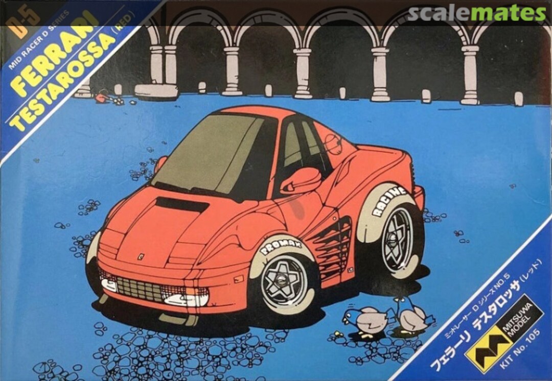 Boxart Ferrari Testarossa (Red) D-5 Mitsuwa Model Boxart Ferrari Testarossa (Red) D-5 Mitsuwa Model