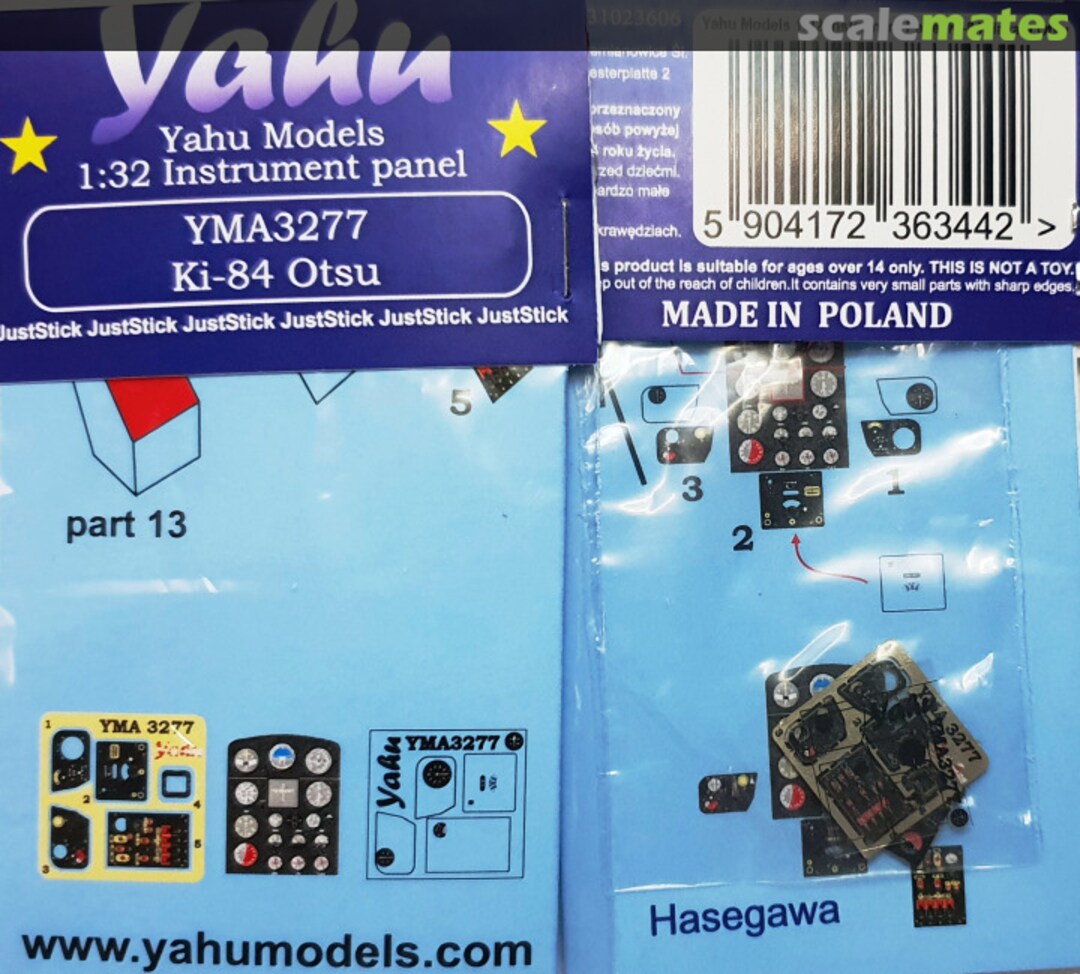 Boxart Ki-84 Otsu YMA3277 Yahu Models