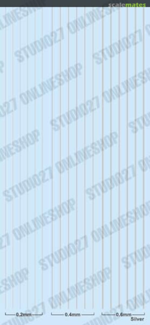 Boxart Line Decal: Silver ST27-FP0051 Studio27 Boxart Line Decal: Silver ST27-FP0051 Studio27