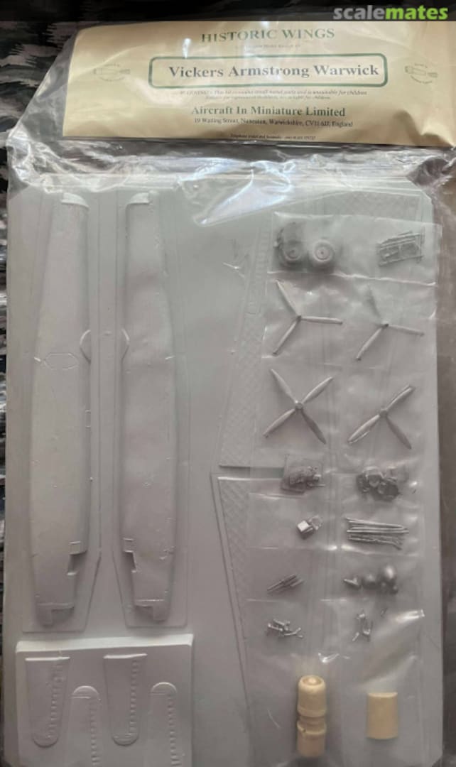 Boxart Vickers Warwick RAF/BOAC HW04-006 Aircraft In Miniature Ltd Boxart Vickers Warwick RAF/BOAC HW04-006 Aircraft In Miniature Ltd