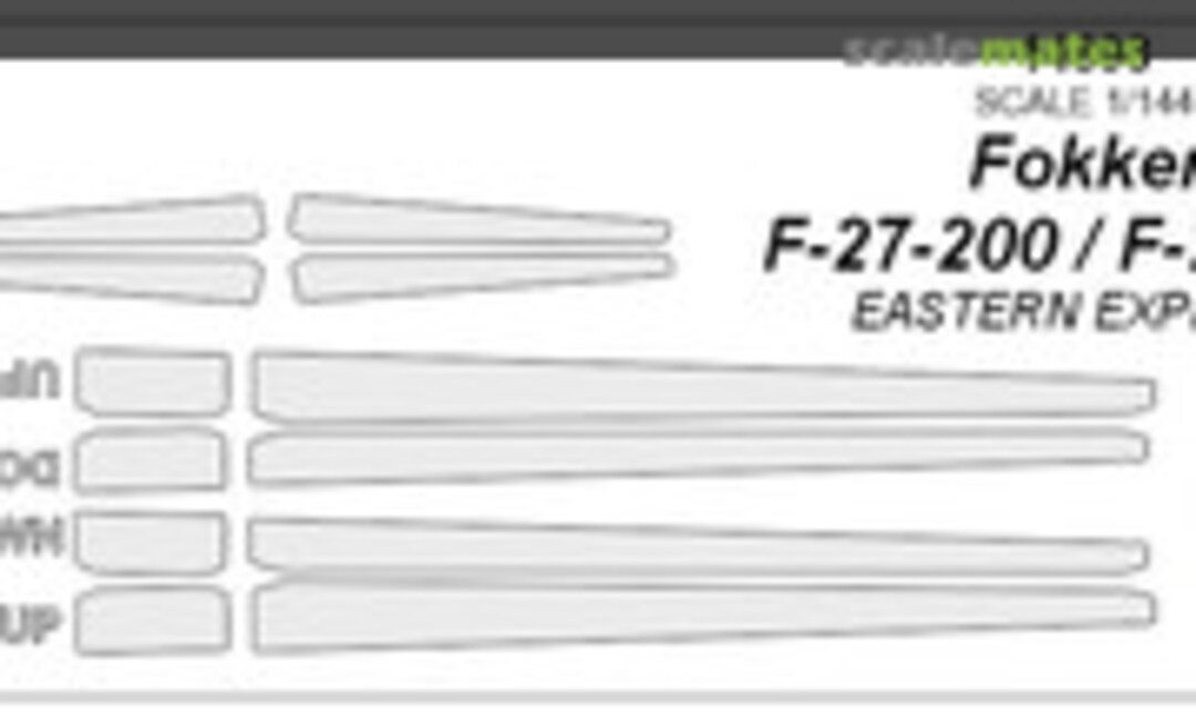 1:144 Fokker F-27-200 / F-27-500 (KV Models 14898)