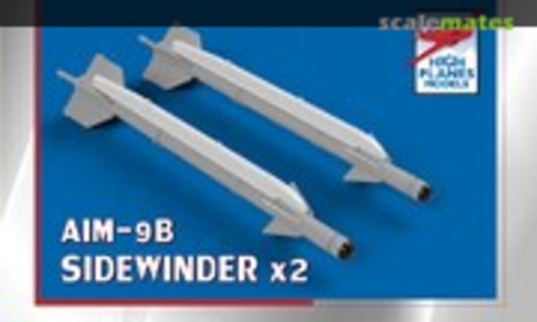 1:72 AIM-9B Sidewinder Air to Air Missile and AERO-3B rail x 2 (High Planes Models HPA072054) HPA072054